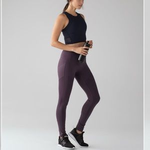 Lululemon All the Right Places High Rise Leggings 4 Black Currant
